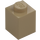 LEGO Tumma beige Palikka 1 x 1 (3005 / 30071)