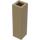 LEGO Dunkel Beige Stein 1 x 1 x 3 (14716)