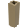 LEGO Dark Tan Brick 1 x 1 x 3 (14716)