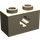 LEGO Dunkel Beige Backstein 1 x 2 mit Achse Loch („+“ Öffnung und Unterrohr) (31493 / 32064)