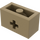 LEGO Dunkel Beige Backstein 1 x 2 mit Achse Loch („+“ Öffnung und Unterrohr) (31493 / 32064)