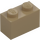 LEGO Dark Tan Brick 1 x 2 with Bottom Tube (3004 / 93792)