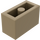LEGO Tan foncé Brique 1 x 2 avec tube inférieur (3004 / 93792)