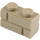 LEGO Donker zandbruin Steen 1 x 2 met Embossed Bricks (98283)