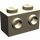 LEGO Dark Tan Brick 1 x 2 with Studs on Opposite Sides (52107)