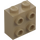 LEGO Dark Tan Brick 1 x 2 x 1.6 with Studs on One Side (1939 / 22885)