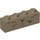 LEGO Dark Tan Brick 1 x 4 with Green and brown Lines (3010 / 42661)