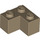 LEGO Dark Tan Brick 2 x 2 Corner (2357)