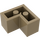 LEGO Dunkel Beige Backstein 2 x 2 Ecke (2357)