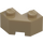 LEGO Tmavě žlutohnědá Kostka 2 x 2 Facet (87620)