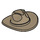 LEGO Tan Foncé Cowboy Chapeau avec Large Brim (13565)