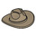 LEGO Dark Tan Cowboy Hat with Wide Brim (13565)