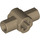 LEGO Dark Tan Cross Connector with Holes and Axle Holders (24122 / 49133)