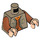 LEGO Donker zandbruin Ezra Bridger met Donker zandbruin Vest en Minifiguur Torso (973 / 76382)