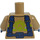 LEGO Dark Tan Firefighter Minifig Torso (973 / 76382)