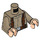 LEGO Donker Zandbruin First Order Transporter Male Resistance Soldier Minifig Torso met Dark Tan Armen en Light Flesh Handen (973 / 76382)