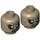 LEGO Dark Tan Goblin Minifigure Head (Recessed Solid Stud) (3626 / 13167)