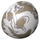 LEGO Dark Tan Hemisphere 2 x 2 Half (Minifig Helmet) with Globe Pattern (61287 / 98914)