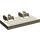 LEGO Dunkel Beige Scharnier Zug Gate 2 x 4 Verriegeln Dual 2 Stubs mit hinteren Verstärkungen (44569 / 52526)