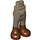 LEGO Dark Tan Hip with Pants with Reddish Brown Boots with Thick Hinge (16925 / 35573)