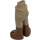 LEGO Dunkles Beige Hüfte mit Pants mit Reddish Braun Boots mit dünnem Scharnier (2277 / 67074)