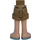 LEGO Tan foncé Hanche avec Rolled En haut Shorts avec Bleu Sandals avec charnière mince (36198)
