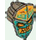 LEGO Dark Tan Islander Mask with Dark Turquoise Face (69565)
