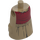 LEGO Mørk beige Stor Hagrid Overkropp med Apron og Mørk rød Skjorte (106246)