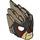 LEGO Dark Tan Lion Mask with Reddish Brown Face and Black Headpiece (11129 / 16224)