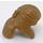 LEGO Tan Foncé Cheveux Longs Pulled Retour (30410 / 92756)