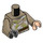 LEGO Donker zandbruin Luke Skywalker met Donker zandbruin Endor Kleding en Minifiguur Torso (973 / 76382)