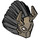 LEGO Dark Tan Mask with Horns and and Tribal Markings with Gray Mane (37161)