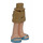 LEGO Dark Tan Minidoll Hip with Rolled Up Shorts with Blue Sandals (Thin Hinge) (36198)