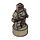 LEGO Donker Zandbruin Minifig Statuette met Jack Sparrow Voodoo Doll Patroon (12206 / 97707)