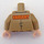 LEGO Dunkel Beige Minifig Torso mit TVA Badge und Buckle und &#039;VARIANT&#039; auf Der Rücken (973)