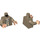 LEGO Dunkel Beige Minifig Torso mit Vest und Jacket (Loop Buttons) (973 / 76382)