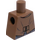 LEGO Dunkel Beige Minifig Torso ohne Arme mit Merchant Vest (973)