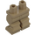 LEGO Tmavě žlutohnědá Minifigurka Ohnutý Nohy (24323)