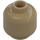 LEGO Dark Tan Minifigure Head (Recessed Solid Stud) (3274 / 3626)