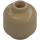 LEGO Beige scuro Minifigure Testa (Perno di sicurezza) (3626 / 88475)