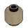 LEGO Dark Tan Minifigure Head (Safety Stud) (3626 / 88475)