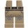 LEGO Dunkel Beige Minifigure Hüften und Beine mit Schwarz Gürtel und Stains auf Knees (3815 / 57097)