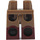 LEGO Dunkel Beige Minifigure Hüften und Beine mit Reddish Brown Boots (21019 / 77601)
