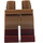 LEGO Tan foncé Minifigure Hanches et jambes avec Reddish Brown Boots (21019 / 77601)