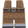 LEGO Dunkel Beige Minifigure Medium Beine mit Weiß und Schwarz Shoes (37364 / 99588)