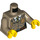 LEGO Dark Tan Minifigure Torso Sheriff Uniform with Badge, Braid, Belt, and Olive Tie (76382 / 88585)