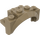 LEGO Dark Tan Mudguard Brick 2 x 4 x 2 with Wheel Arch (35789)