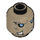 LEGO Dark Tan Mungus Minifigure Head (Recessed Solid Stud) (18014 / 20763)