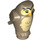 LEGO Donker Zandbruin Uil met Tan Feathers en Oranje Nose met hoekige functies (92084 / 102028)