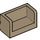 LEGO Donker Zandbruin Paneel 1 x 2 x 1 met gesloten Hoeken (23969 / 35391)